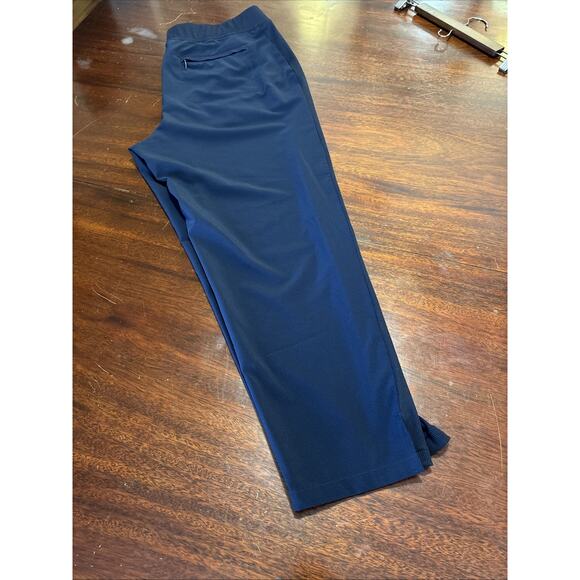 Chico's Womens Lightweight Ankle Pants Size 2.5 14R Blue Zipper Pocket Jogger - Picture 8 of 8